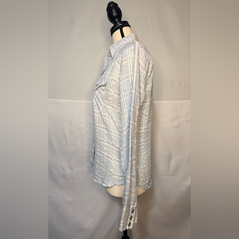 Ely Plains Vintage Pearl Snap Button Shirt - Picture 2 of 5
